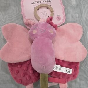 Pink Butterfly Activity Buddy Toy